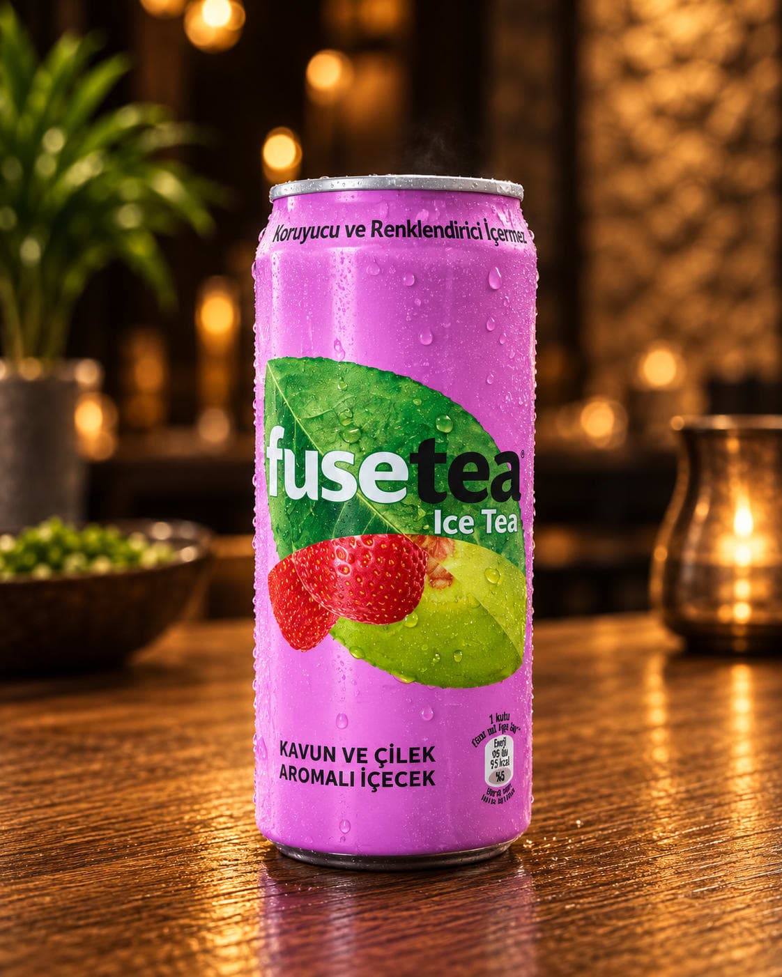 Kavun ve Çilek Aromalı Fuse Tea (33 cl.)